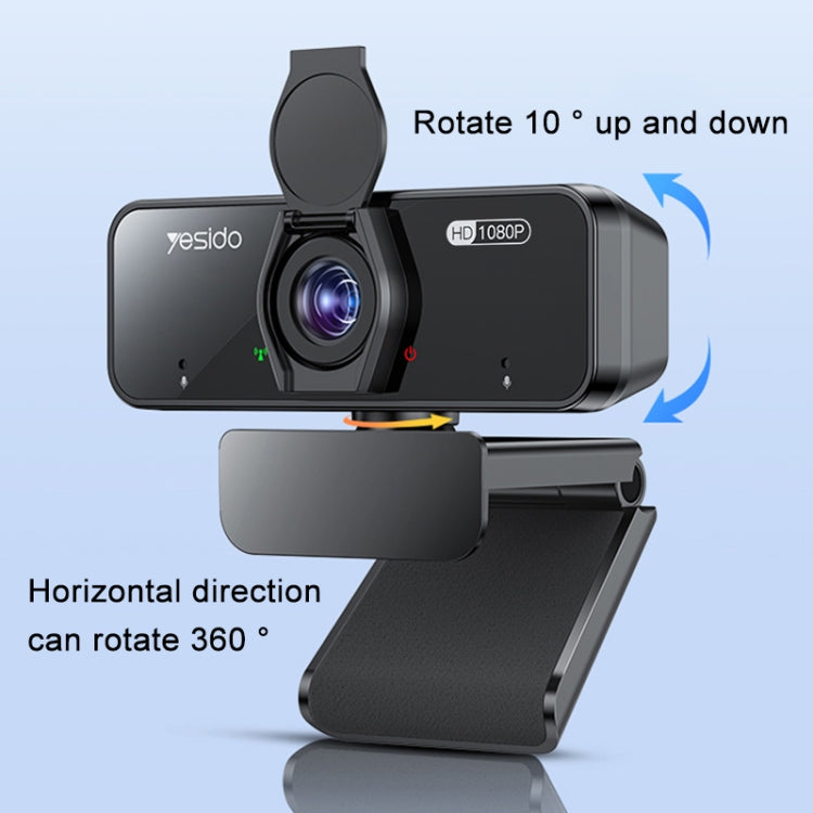 Yesido KM13 1080P 2.0MP USB Webcam, Cable Length 1.5m - HoMEdemic™ 