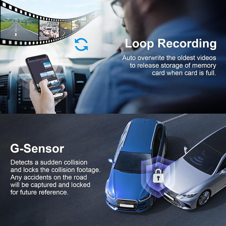 Yesido KM15 4K Dual Dash Camera Driving Recorder - HoMEdemic™ 