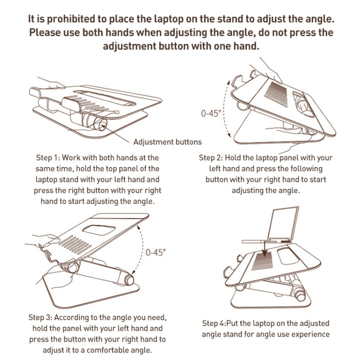 Yesido LP06 Foldable Laptop Swivel Stand(Silver) - HoMEdemic™ 