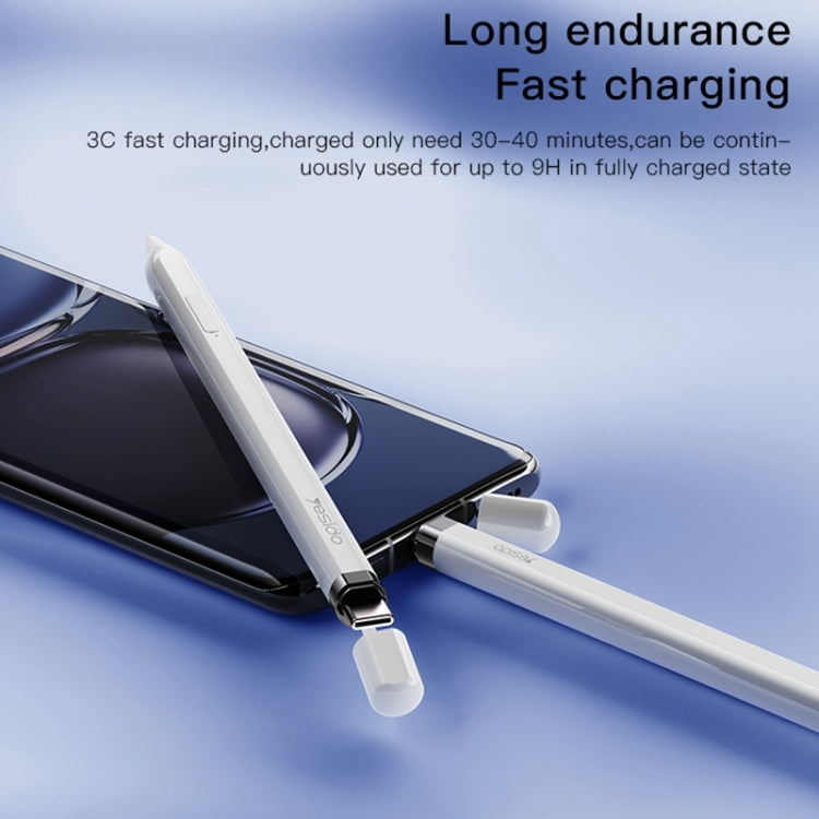 Yesido ST14 USB-C / Type-C Interface Multi-function Bluetooth Wireless Stylus Pen Capacitive Pencil for iPad (White) - HoMEdemic™ 