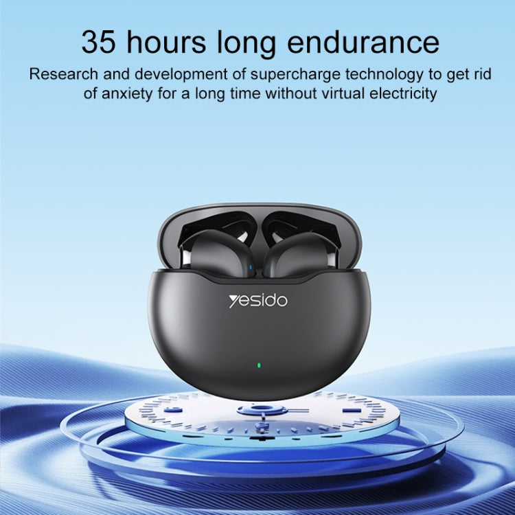 Yesido TWS21 Bluetooth 5.3 TWS Wireless Bluetooth Earphone (Black) - HoMEdemic™ 