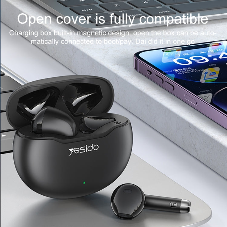 Yesido TWS21 Bluetooth 5.3 TWS Wireless Bluetooth Earphone (Black) - HoMEdemic™ 