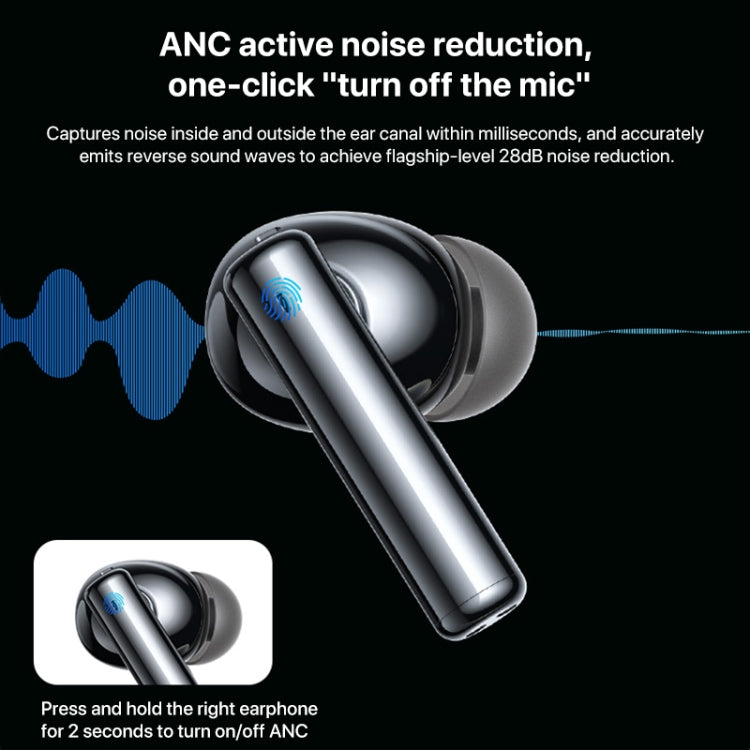 Yesido TWS23 Bluetooth 5.3 LED Digital Display TWS ANC Noise Reduction Wireless Bluetooth Earphone - HoMEdemic™ 