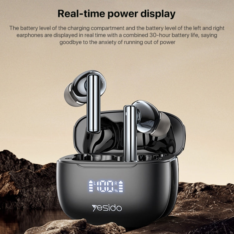 Yesido TWS23 Bluetooth 5.3 LED Digital Display TWS ANC Noise Reduction Wireless Bluetooth Earphone - HoMEdemic™ 