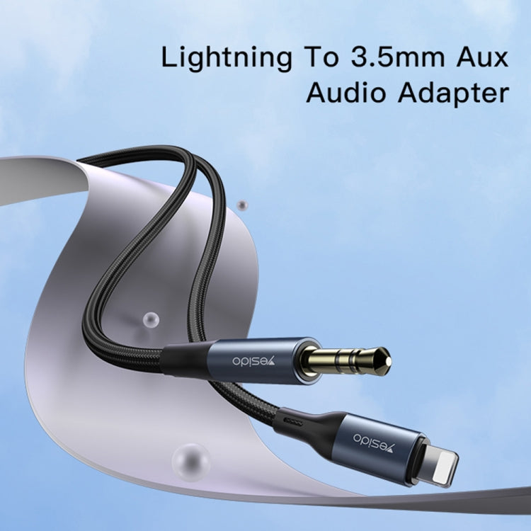 Yesido YAU35 8 Pin to 3.5mm AUX Audio Adapter Cable(Black) - HoMEdemic™ 
