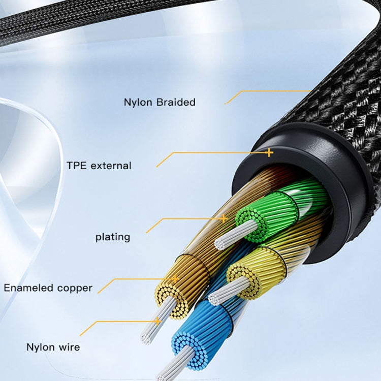 Yesido YAU37 8 Pin to 3.5mm Female Audio Adapter(Black) - HoMEdemic™ 