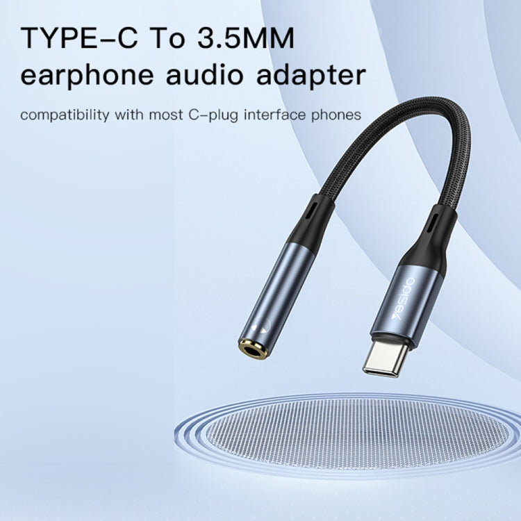 Yesido YAU38 Type-C to 3.5mm Female Audio Adapter(Black) - HoMEdemic™ 