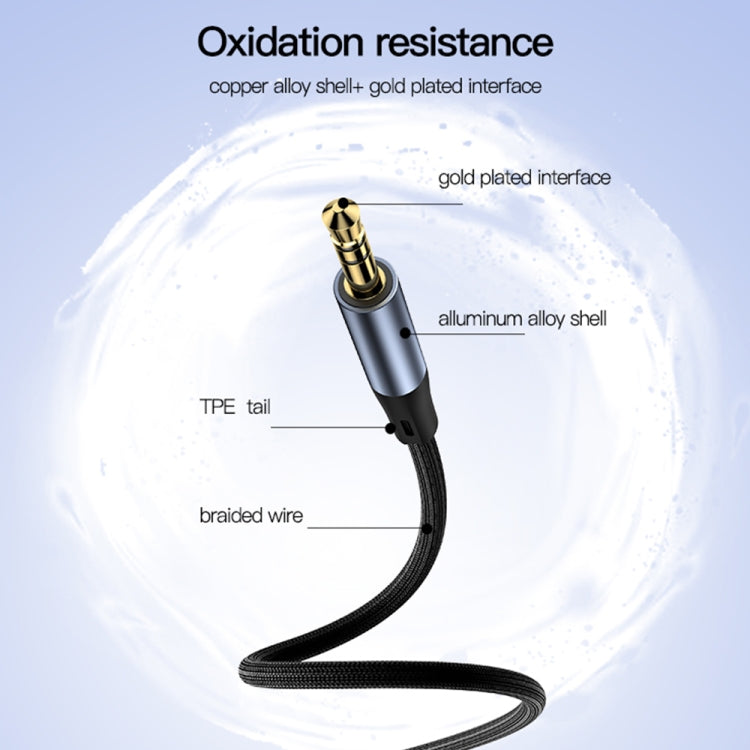 Yesido YAU39 3.5mm Male to 3.5mm Male AUX Audio Adapter Cable(Black) - HoMEdemic™ 