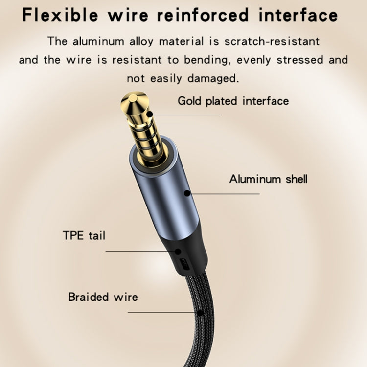 Yesido YAU43 3.5mm to 3.5mm AUX Audio Adapter Cable, Length: 1m(Black) - HoMEdemic™ 