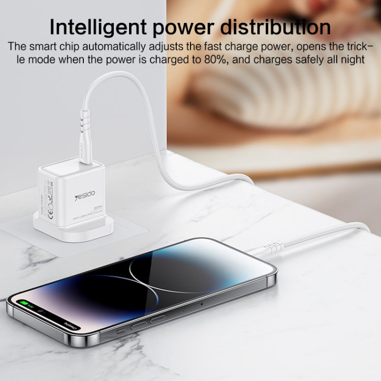 Yesido YC79 PD20W Dual Port Type-C GaN Charger, UK Plug - HoMEdemic™ 
