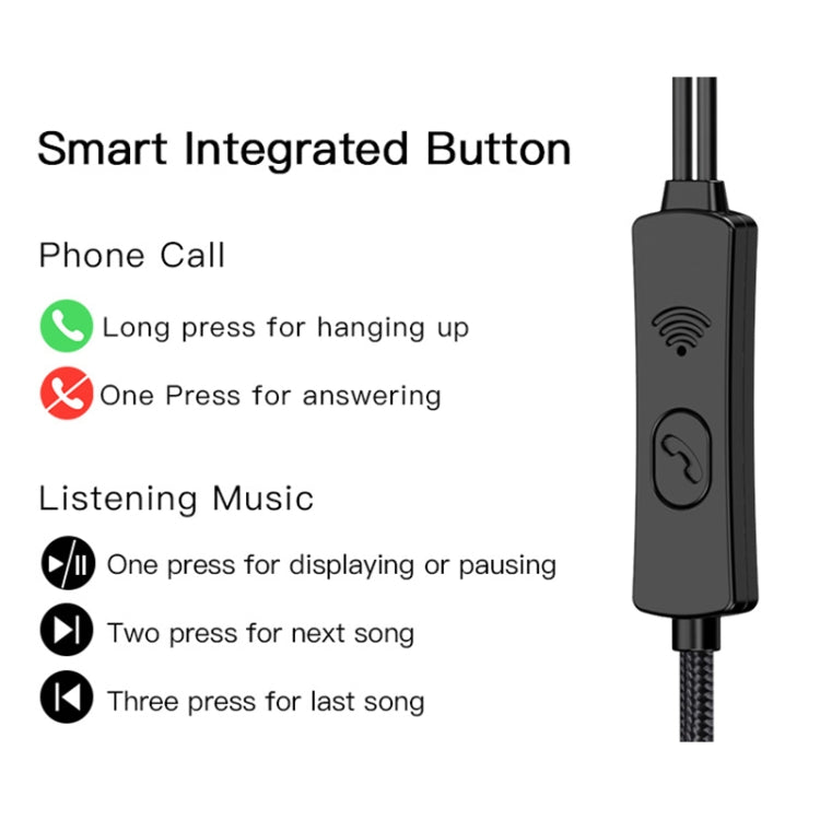 Yesido YH32 3.5mm In-Ear Wired Earphone, Length: 1.2m - HoMEdemic™ 