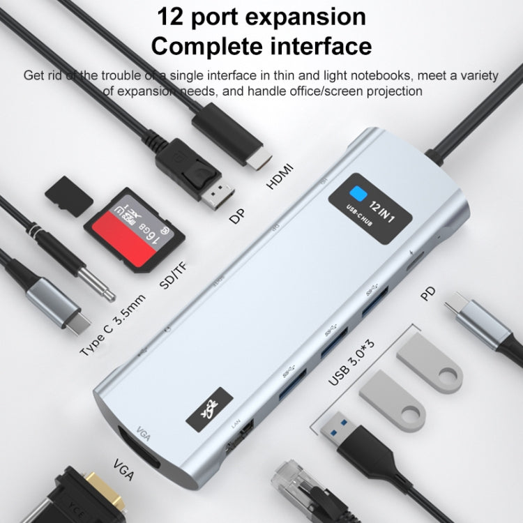 Z261 12 in 1 Elbow USB-C/Type-C to USB MST Smart Docking Station HUB Adapter - HoMEdemic™ 