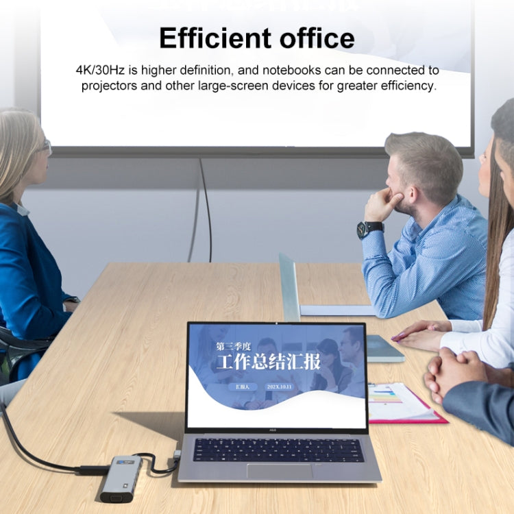 Z261 12 in 1 Elbow USB-C/Type-C to USB MST Smart Docking Station HUB Adapter - HoMEdemic™ 