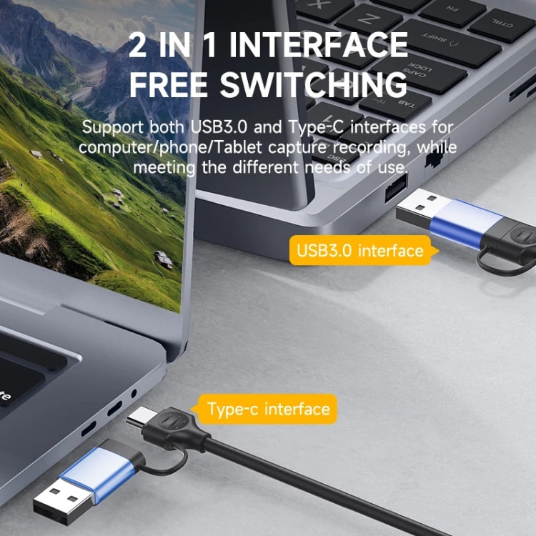 Z29C HDMI/F Female to USB-C / Type-C+USB 3.0/M Male HD Video Capture Card, Z29C - HoMEdemic™ 