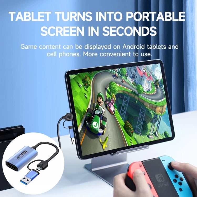 Z29C HDMI/F Female to USB-C / Type-C+USB 3.0/M Male HD Video Capture Card, Z29C - HoMEdemic™ 