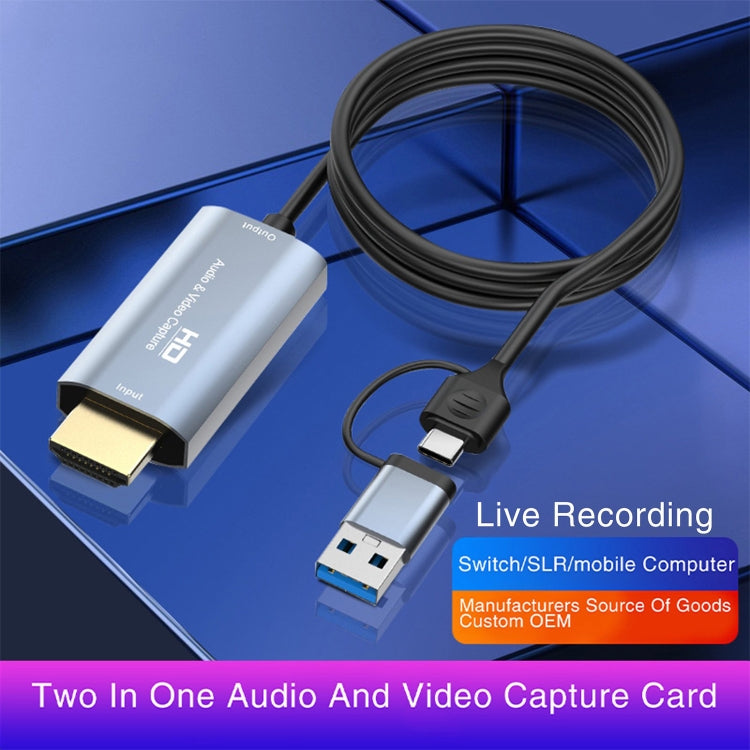 Z36 HDMI/M to USB-Type C/M HD Video Capture Card, Length: 2m, Z36 - HoMEdemic™ 