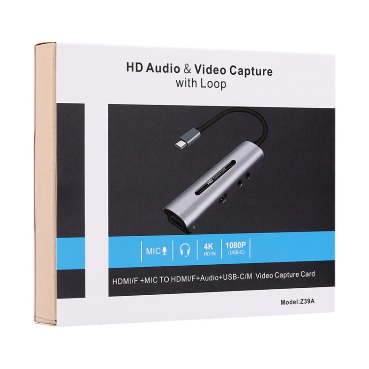 Z39A HDMI / F + Microphone HDMI / F + Audio + USB 4K Capture Card, Support Windows Android Linux and MacOS Etc, Z39A - HoMEdemic™ 