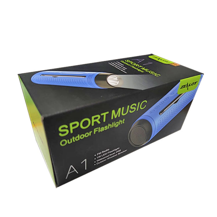 ZEALOT A1 Multifunctional Bass Wireless Bluetooth Speaker, Built-in Microphone, Support Bluetooth Call & AUX & TF Card & LED Lights (Blue) - HoMEdemic™ 