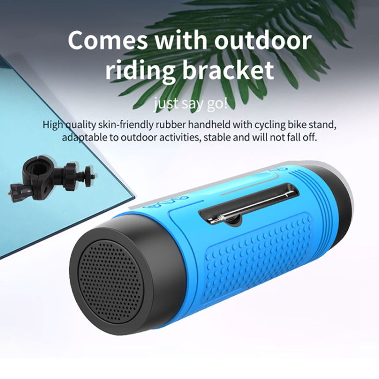 ZEALOT A2 Multifunctional Bass Wireless Bluetooth Speaker, Built-in Microphone, Support Bluetooth Call & AUX & TF Card & LED Lights (Blue) - HoMEdemic™ 