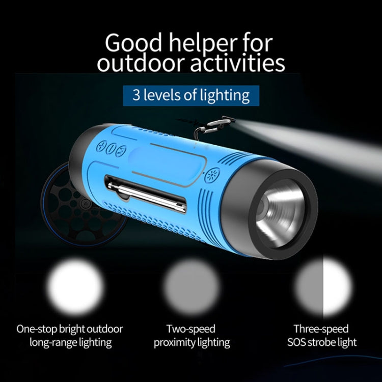 ZEALOT A2 Multifunctional Bass Wireless Bluetooth Speaker, Built-in Microphone, Support Bluetooth Call & AUX & TF Card & LED Lights (Blue) - HoMEdemic™ 