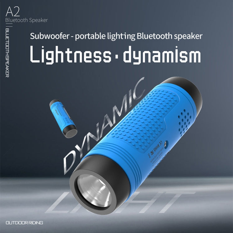 ZEALOT A2 Multifunctional Bass Wireless Bluetooth Speaker, Built-in Microphone, Support Bluetooth Call & AUX & TF Card & LED Lights (Blue) - HoMEdemic™ 