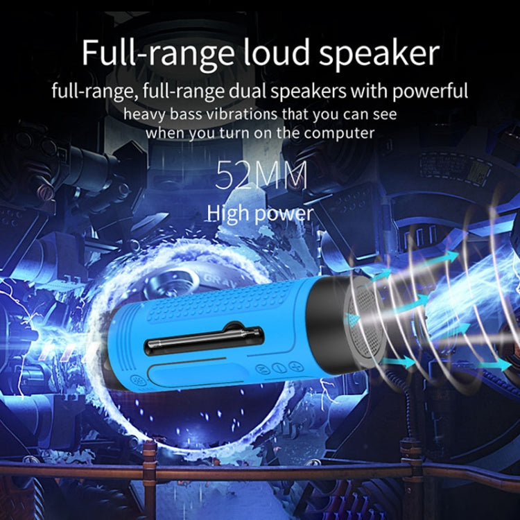 ZEALOT A2 Multifunctional Bass Wireless Bluetooth Speaker, Built-in Microphone, Support Bluetooth Call & AUX & TF Card & LED Lights (Brown) - HoMEdemic™ 