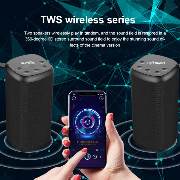 ZEALOT S35 Portable Heavy Bass Stereo Wireless Bluetooth Speaker with Built-in Mic, Support Hands-Free Call & TF Card & AUX (Black) - HoMEdemic™ 