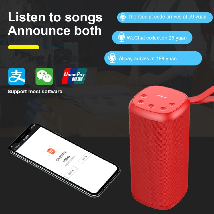 ZEALOT S35 Portable Heavy Bass Stereo Wireless Bluetooth Speaker with Built-in Mic, Support Hands-Free Call & TF Card & AUX (Red) - HoMEdemic™ 