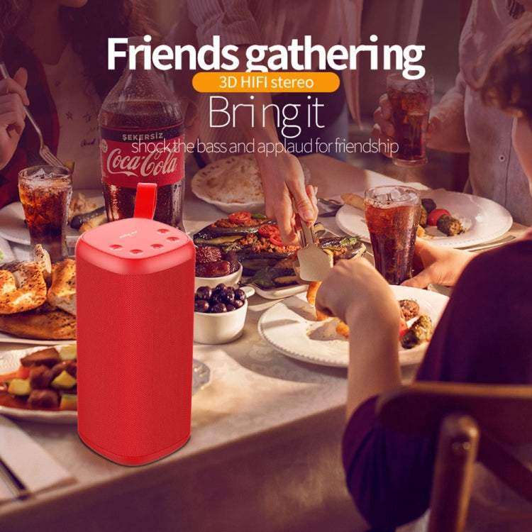 ZEALOT S35 Portable Heavy Bass Stereo Wireless Bluetooth Speaker with Built-in Mic, Support Hands-Free Call & TF Card & AUX (Red) - HoMEdemic™ 