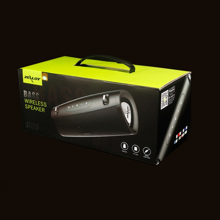 ZEALOT S38 Portable Subwoofer Wireless Bluetooth Speaker with Built-in Mic, Support Hands-Free Call & TF Card & AUX (Black) - HoMEdemic™ 
