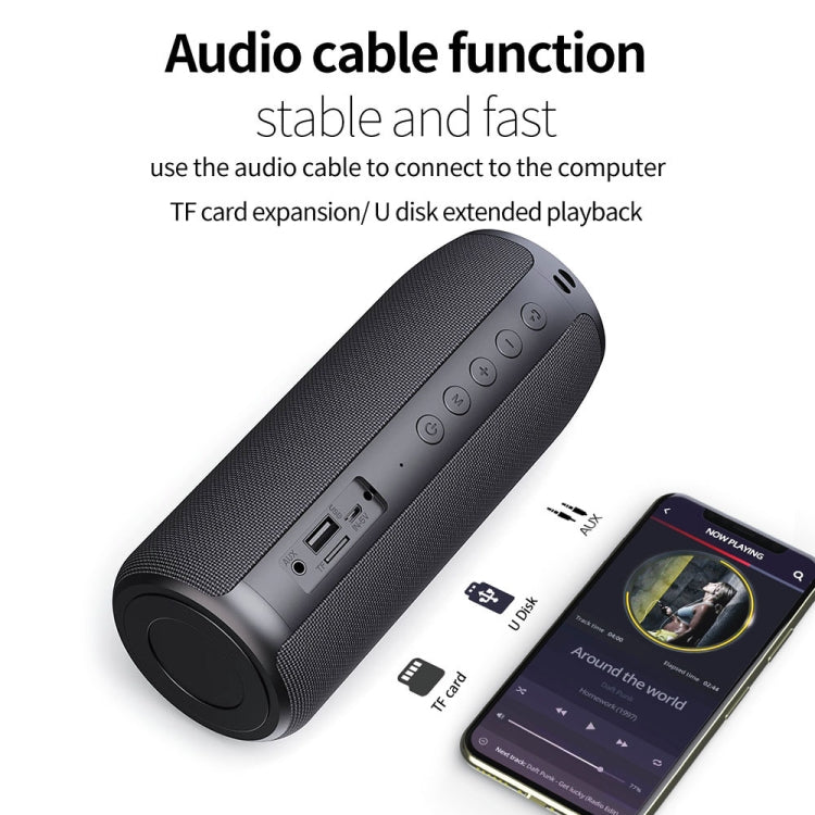 ZEALOT S51 Portable Stereo Bluetooth Speaker with Built-in Mic, Support Hands-Free Call & TF Card & AUX(Blue) - HoMEdemic™ 