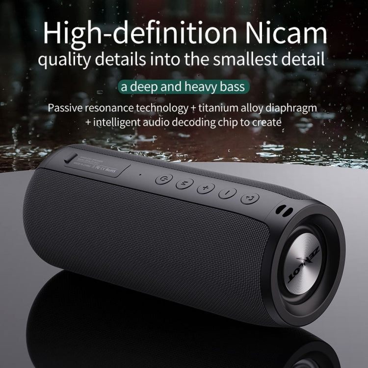ZEALOT S51 Portable Stereo Bluetooth Speaker with Built-in Mic, Support Hands-Free Call & TF Card & AUX(Blue) - HoMEdemic™ 