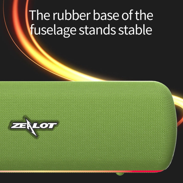 ZEALOT S55 Portable Stereo Bluetooth Speaker with Built-in Mic, Support Hands-Free Call & TF Card & AUX (Green) - HoMEdemic™ 