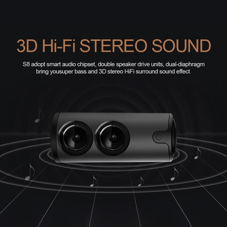 ZEALOT S8 3D Stereo Bluetooth Speaker Wireless Subwoofer Column Portable Touch Control AUX TF Card Playback Handsfree with Mic - HoMEdemic™ 