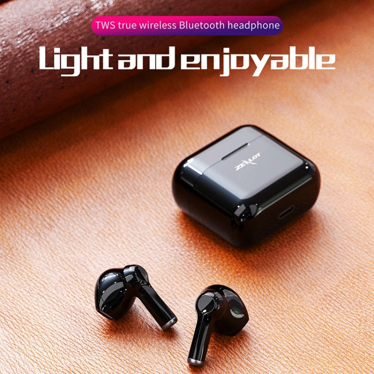 ZEALOT T3 Bluetooth 5.0 TWS Wireless Bluetooth Earphone with Charging Box, Support Touch & Call & Power Display(Black) - HoMEdemic™ 