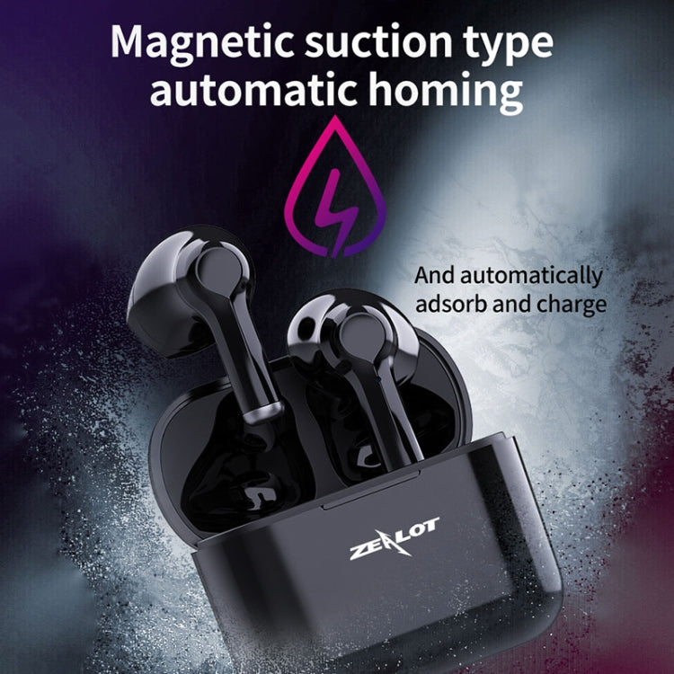 ZEALOT T3 Bluetooth 5.0 TWS Wireless Bluetooth Earphone with Charging Box, Support Touch & Call & Power Display(Black) - HoMEdemic™ 