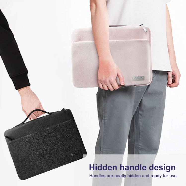 ZGA BG-01 Waterproof Laptop Handbag, Size:14 inch(Grey) - HoMEdemic™ 