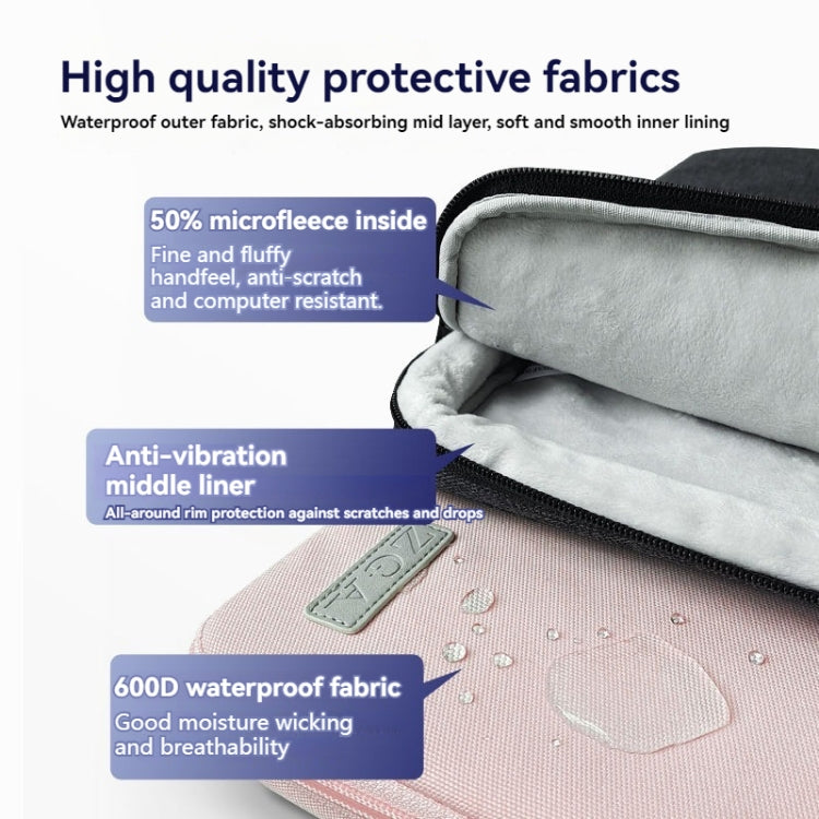 ZGA BG-01 Waterproof Laptop Handbag, Size:14 inch(Pink) - HoMEdemic™ 