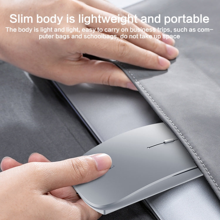 ZGA Chinchilla Dual Mode Wireless 2.4G + Bluetooth 5.0 Mouse(Silver) - HoMEdemic™ 