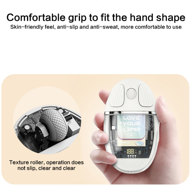 ZGA Colorful Transparent Dual Mode Wireless 2.4G + Bluetooth 5.0 Mouse(Pink) - HoMEdemic™ 