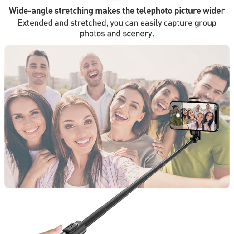 ZGA S02 Bluetooth Remote Control Hidden Tripod Selfie Stick(Black) - HoMEdemic™ 