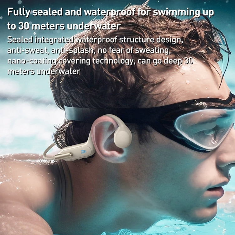 ZGA SP06 Waterproof Bone Conduction Bluetooth Sports Earphone(White) - HoMEdemic™ 