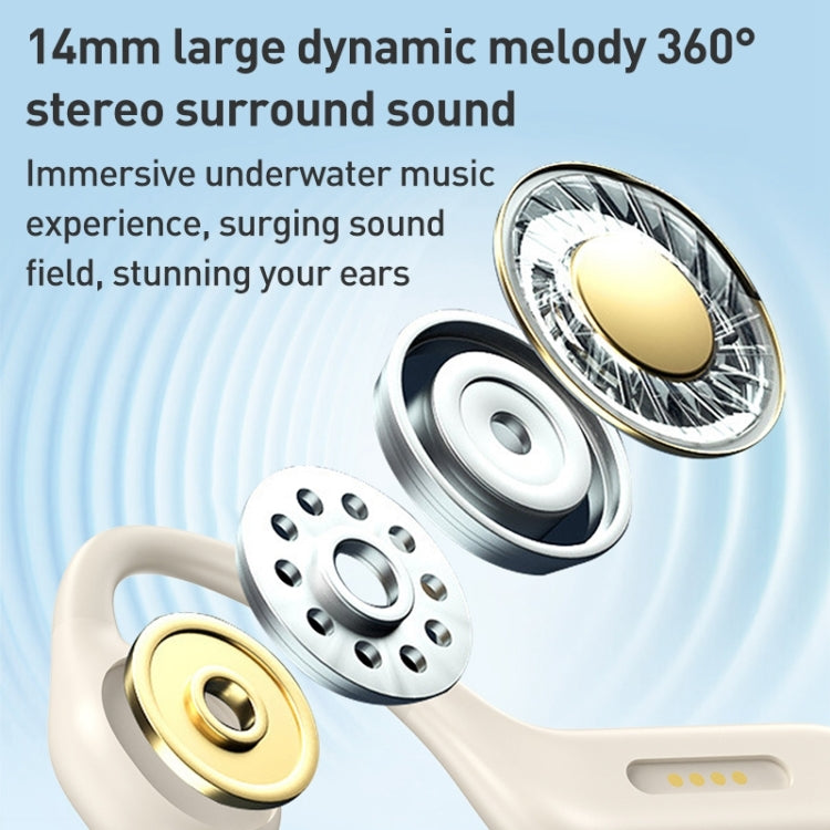 ZGA SP06 Waterproof Bone Conduction Bluetooth Sports Earphone(White) - HoMEdemic™ 