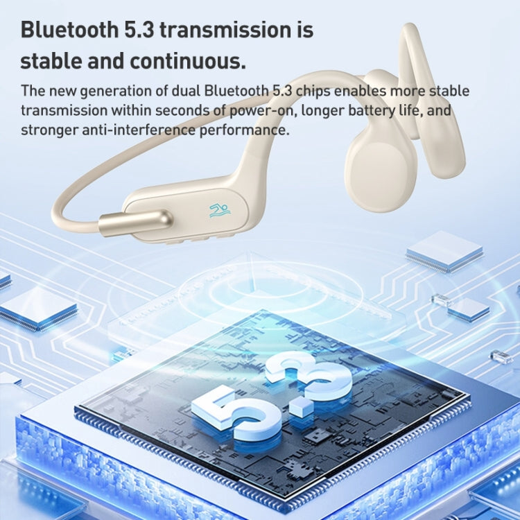ZGA SP06 Waterproof Bone Conduction Bluetooth Sports Earphone(White) - HoMEdemic™ 