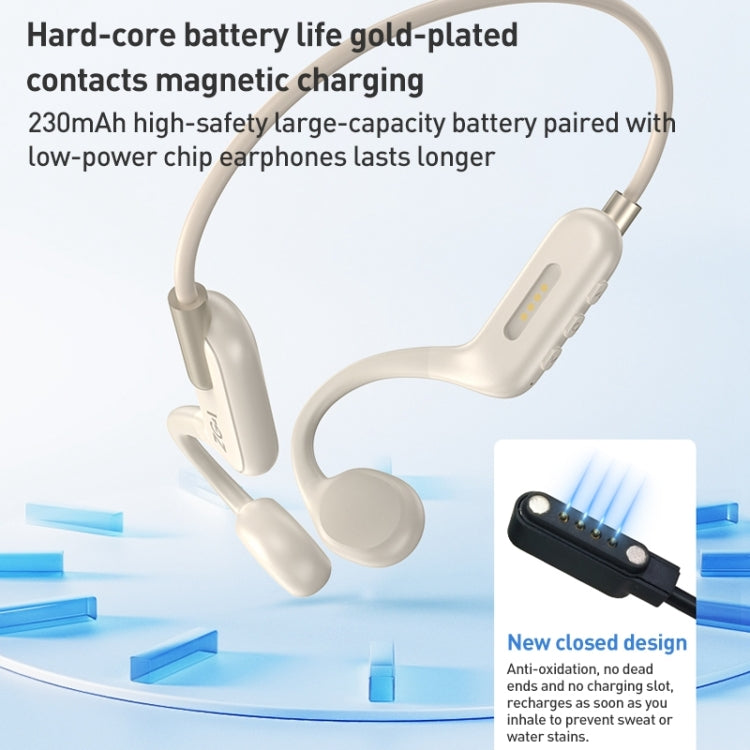 ZGA SP06 Waterproof Bone Conduction Bluetooth Sports Earphone(White) - HoMEdemic™ 