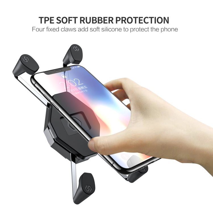 ZH-1558A1 Motorcycle Handlebar X-shape Aluminum Alloy Phone Holder, ZH-1558A1 - HoMEdemic™ 