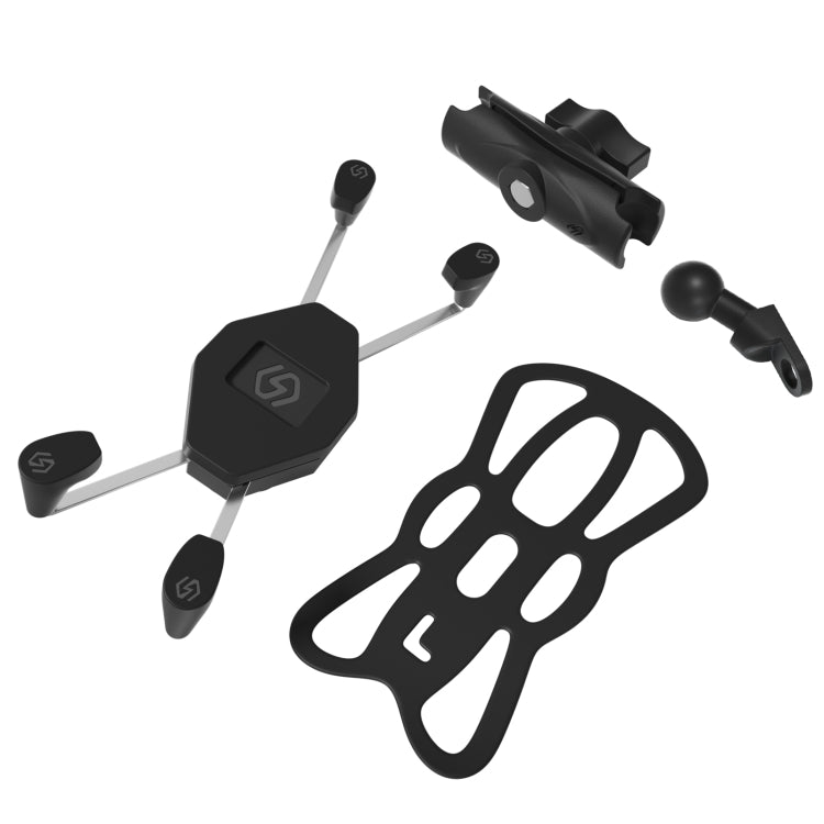ZH-1558B1 Motorcycle Rear Mirror X-shape Aluminum Alloy Phone Holder, ZH-1558B1 - HoMEdemic™ 