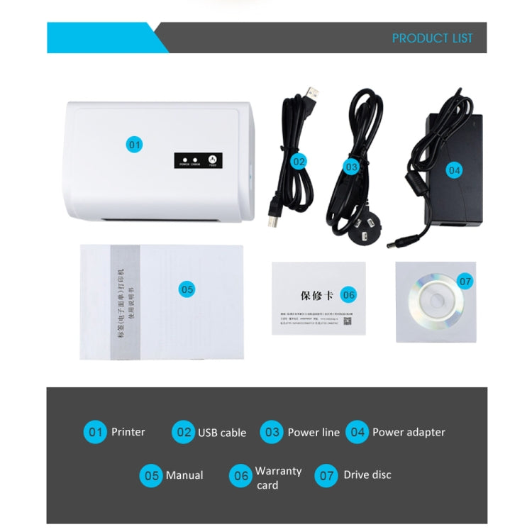 ZJ-9200 Portable USB Port Thermal Ticket Printer with Holder, USB - HoMEdemic™ 