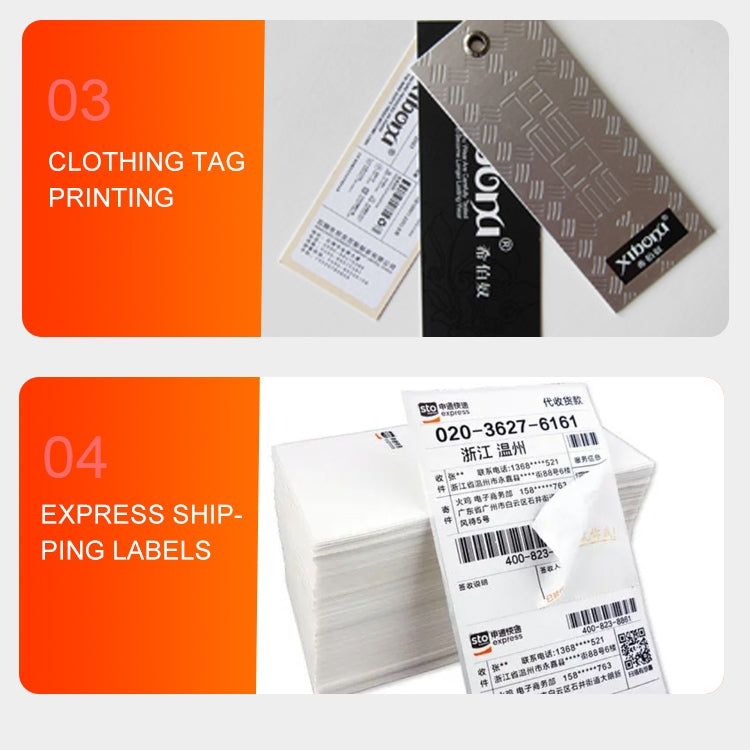 ZJ-9250 100x150mm USB Thermal Label Printer, Plug:UK Plug(Black) - HoMEdemic™ 