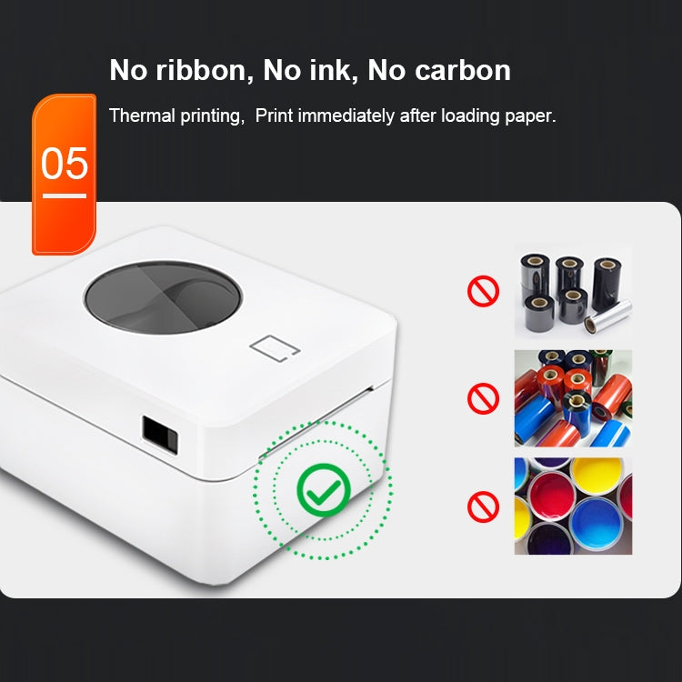 ZJ-9250 100x150mm USB Thermal Label Printer, Plug:US Plug(Black) - HoMEdemic™ 